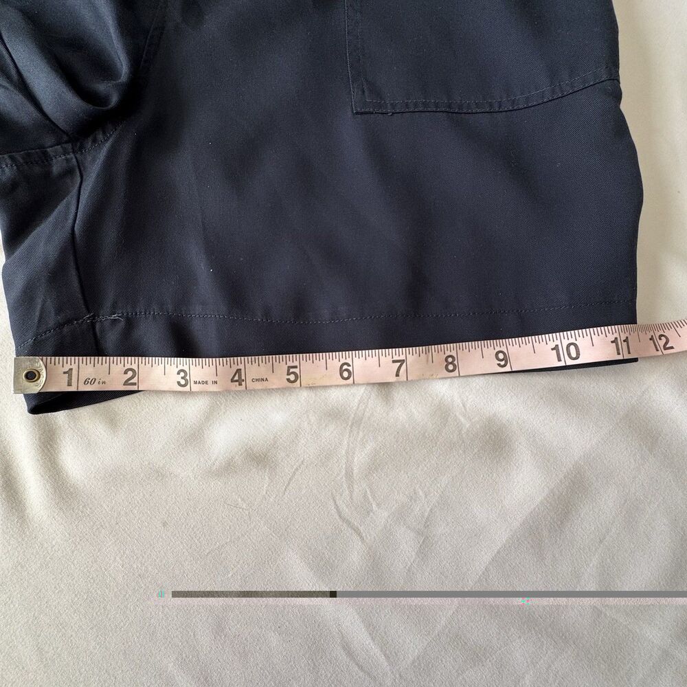 Tommy Hilfiger Women’s Navy Zip Front Utility Romper Shorts M NWT Short Sleeves - Picture 10 of 11